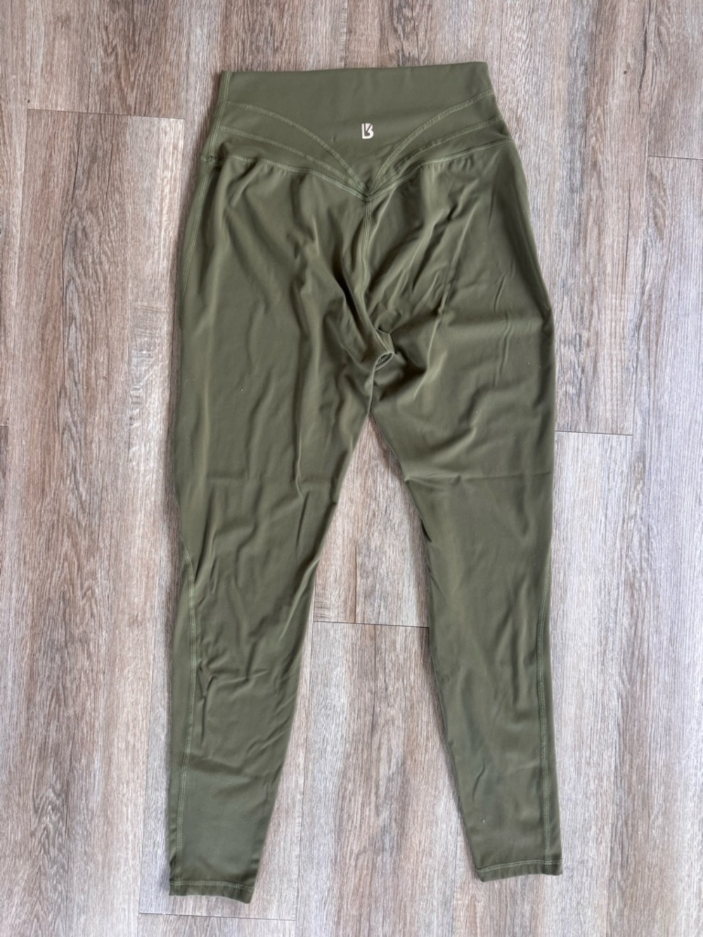 BuffBunny Olive Green High-Waist Leggings - Picture 4 of 5